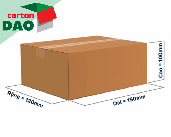 Kích thước tiêu chuẩn thùng giấy và hộp carton