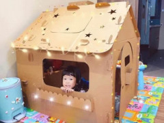 Cách làm nhà bằng thùng Carton sáng tạo độc đáo cho bé yêu