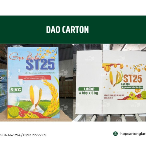 In Hộp Carton Đựng Gạo Uy Tín Chất Lượng Tại Cần Thơ 