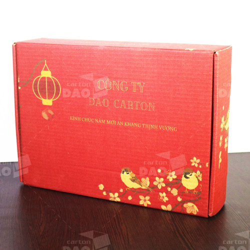 Các Mẫu Hộp Carton Nắp Gài In Logo Thương Hiệu Cao Cấp Năm 2025