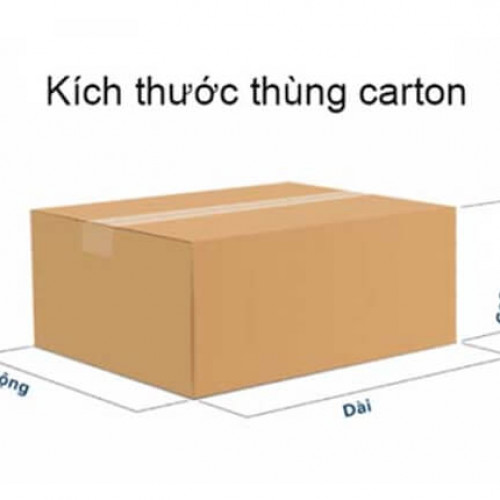 Các kích thước thùng carton tiêu chuẩn phổ biến hiện nay