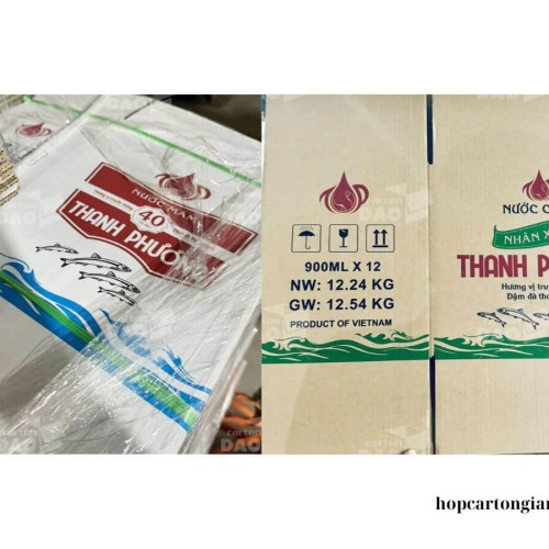 Thùng carton đựng nước mắm giá rẻ tại Cần Thơ