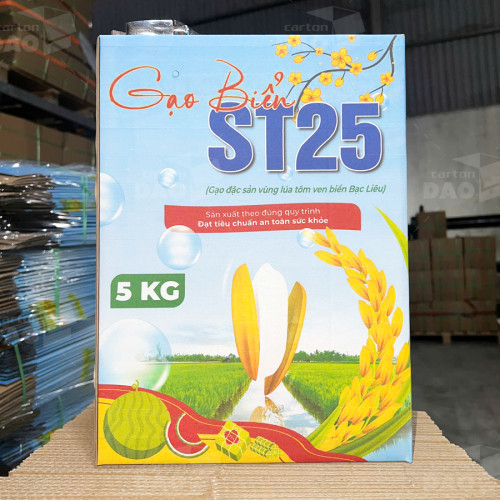 In Hộp Carton Đựng Gạo Uy Tín Chất Lượng Tại Cần Thơ 