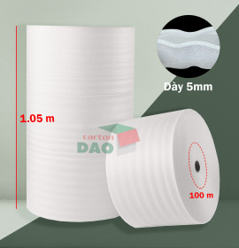 Mút xốp PE Foam 5mm chống sốc cuộn dài 100m