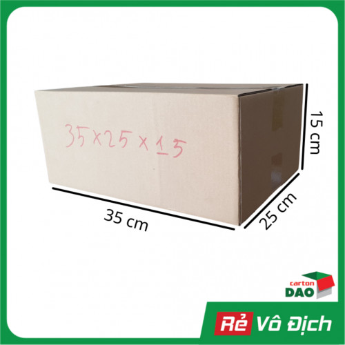 Thùng carton 35x25x15 cm