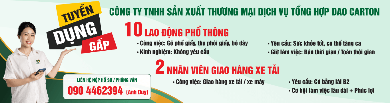 Banner tuyển dụng